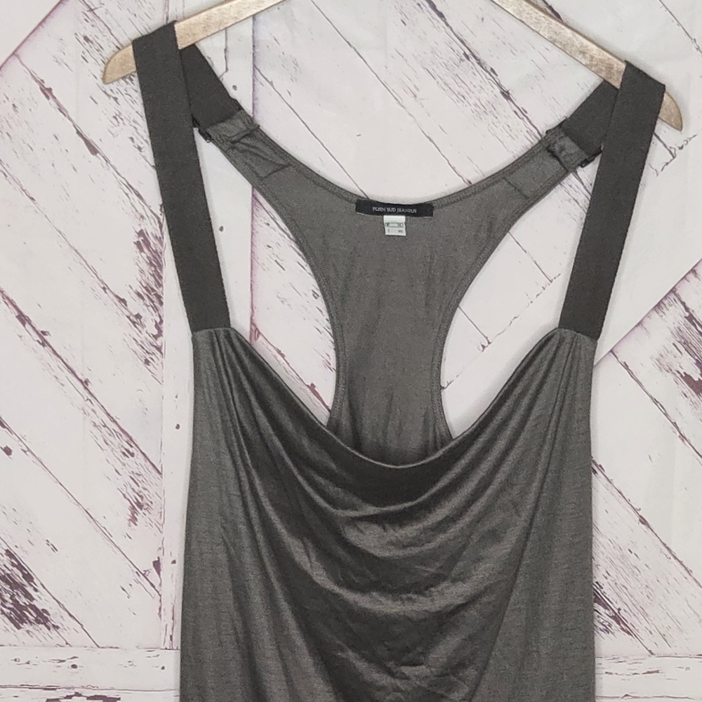 Plein Sud Y2K Tank Top Olive Green Size 6 - Picture 3 of 4